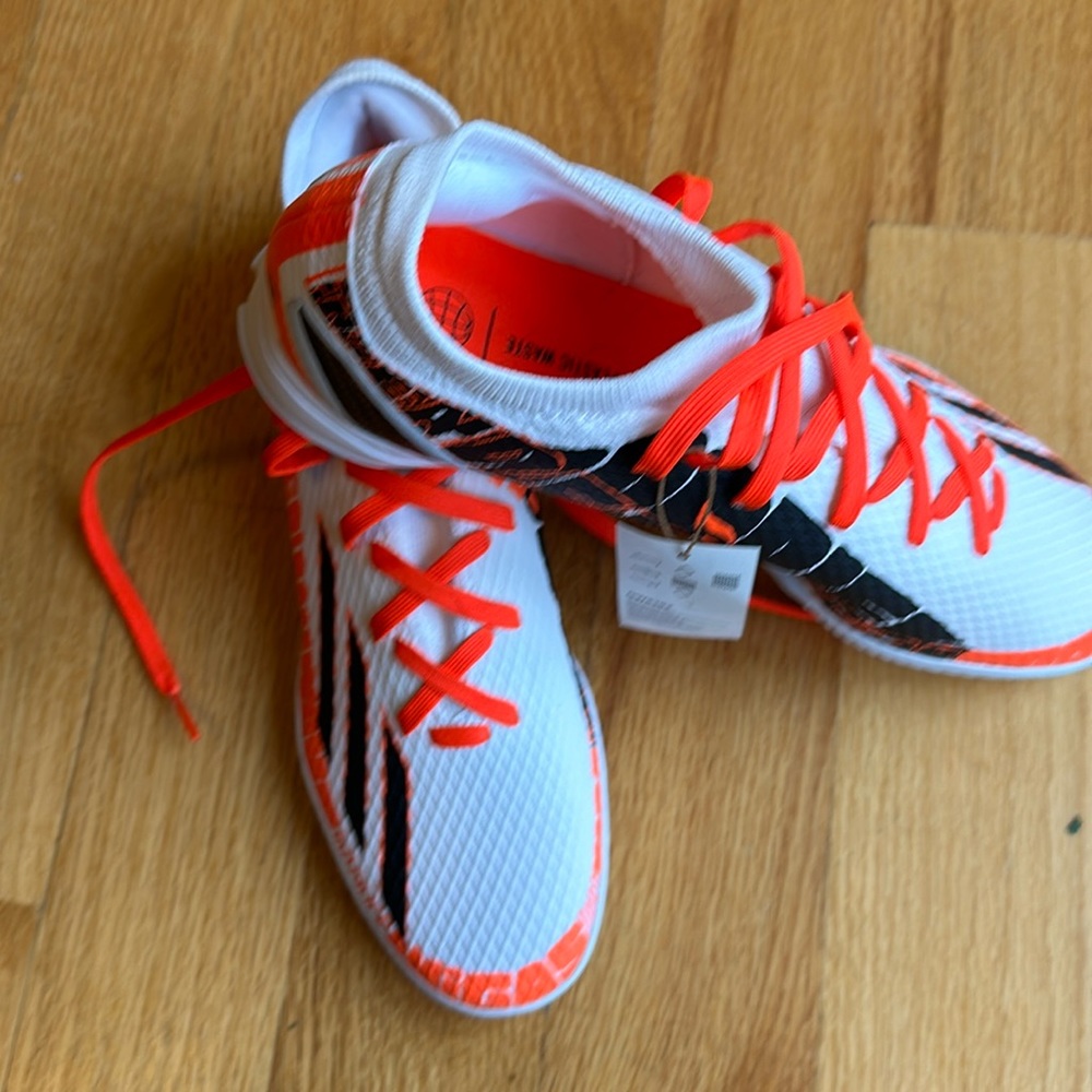 Adidas Men's White and Orange Shoes